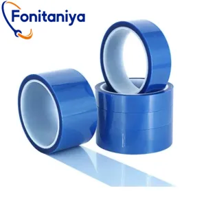 a stack of blue masking tape for high temp