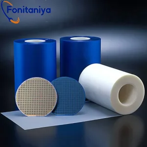 3 rolls of uv dicing tape and 2 wafers