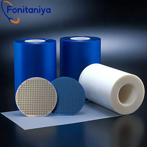 3 rolls of uv dicing tape and 2 wafers