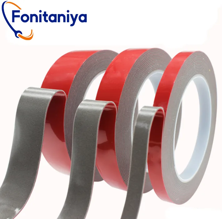 automotive tape for door seal, heat resistant-top shear features