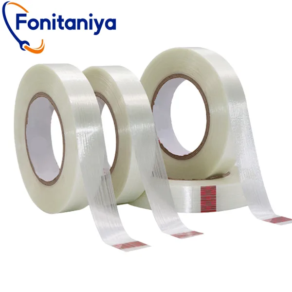 4 rolls of mono filament tape piled up all together