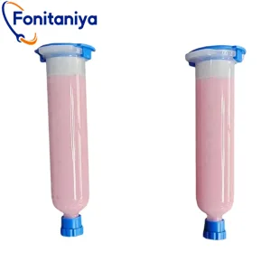 two paste of thermal gap filler in pink color