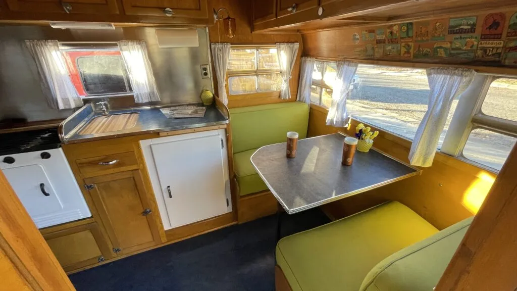 a well-kept interior of a rv
