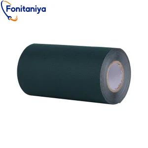 a roll of green seaming tape for artificial grass