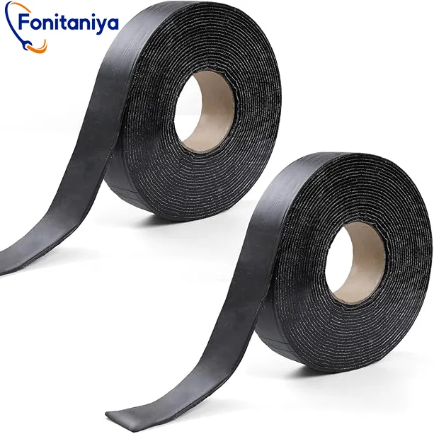 two rolls of asphaltic tape