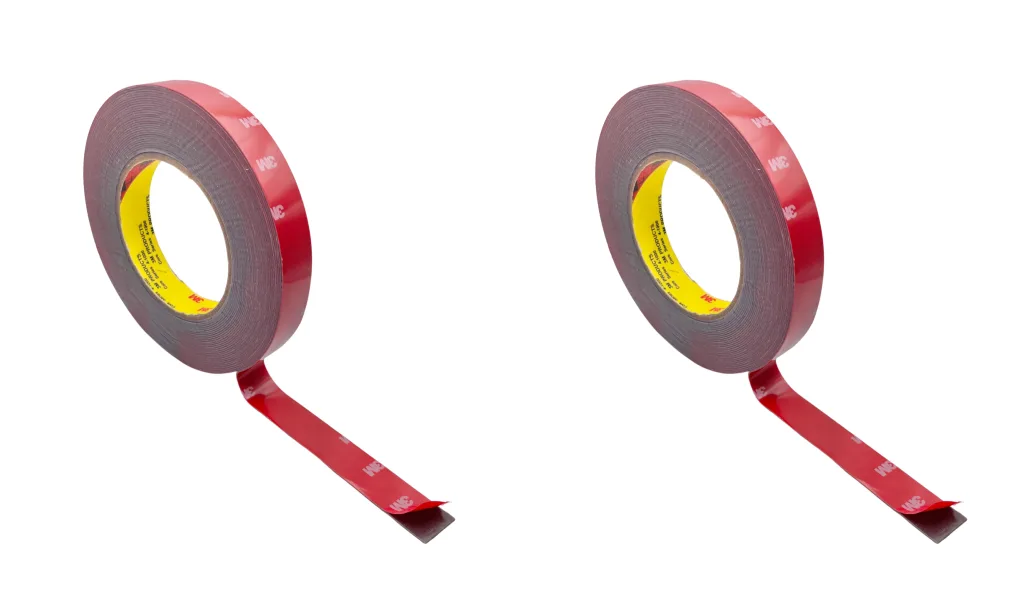 two rolls of double sided tape