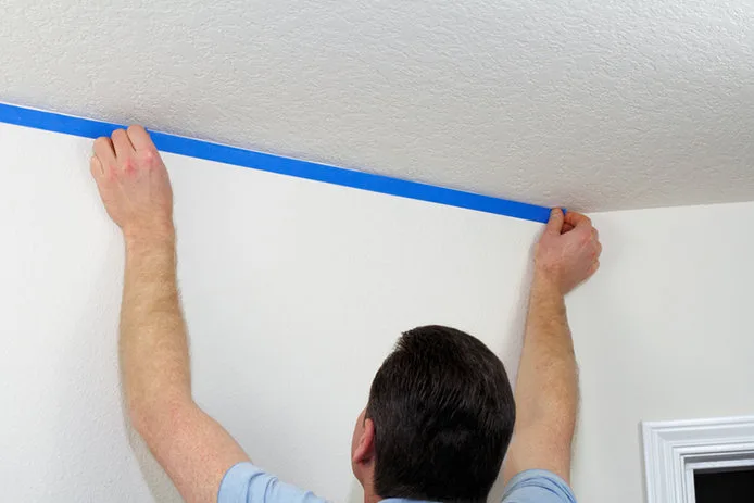 a constructor using painter's tape