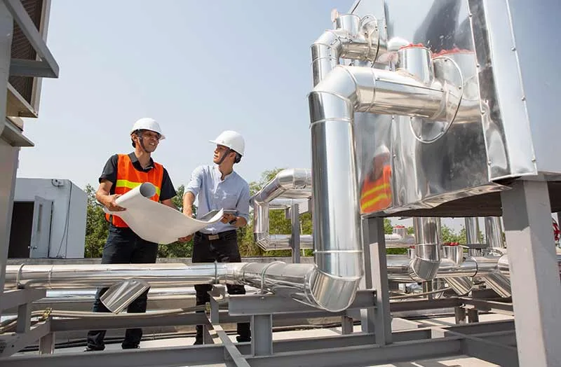 HVAC engineers improving HVAC efficiency