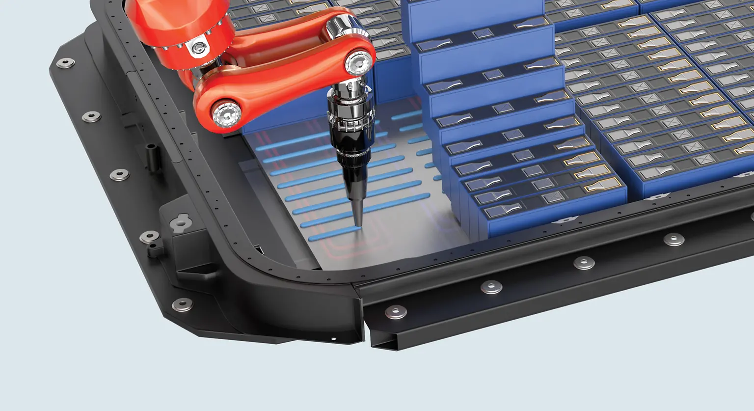 thermally conductive adhesive is applied in ev battery
