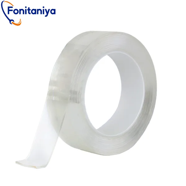 a transparent doble sided nano tape