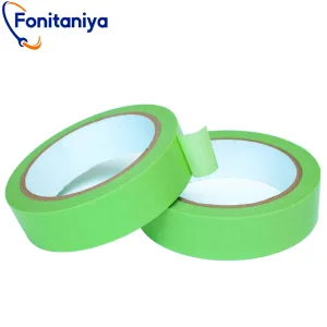 2 rolls of washi paper masking tape in green